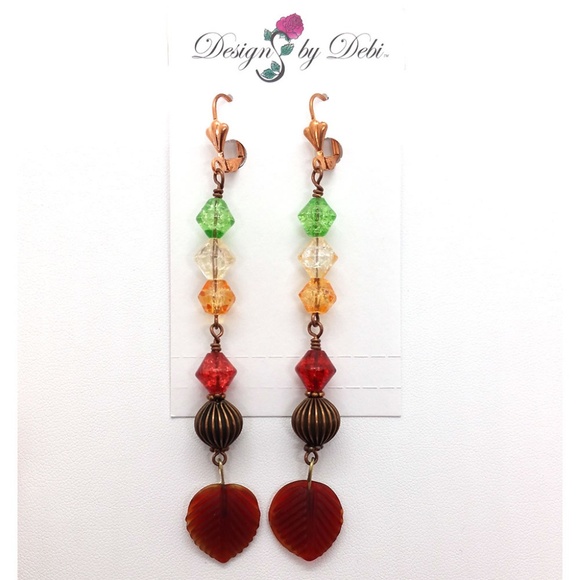 "The Leaves Are Changing" Bracelet & Earrings Set - Picture 3 of 8